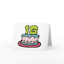 18 Year Old Birthday Cake cards by Birthday_Bash 18 Year Old Birthday Cake cards