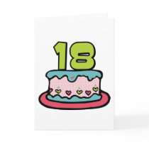 18 Year Old Birthday Cake cards by Birthday_Bash 18 Year Old Birthday Cake cards