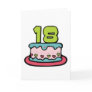 18 Year Old Birthday Cake Greeting Card