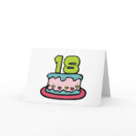 18 Year Old Birthday Cake Cards