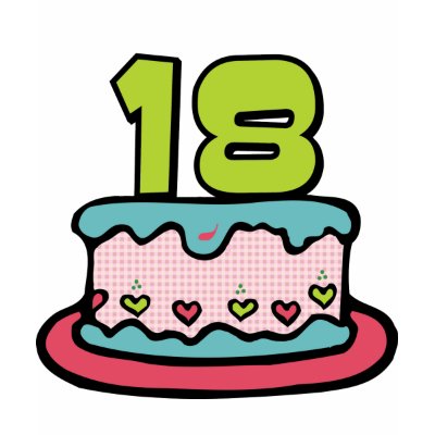 18th Birthday Cake Design. The 18 year old is most likely bringing friends