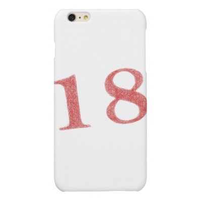 18 years anniversary matte iPhone 6 plus case