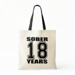 18 Years Sober Black bags