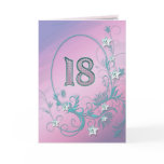 18th Birthday card with diamond stars