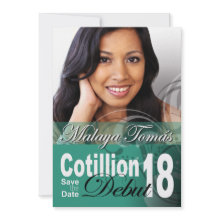 18th Birthday Cotillion Debut Save the Date Photo invitation