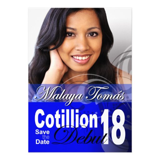 18th Birthday Cotillion Debut Save the Date Photo Personalized