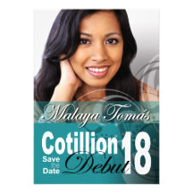 18th Birthday Cotillion Debut Save the Date Photo Invite