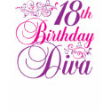 18th Birthday Diva t-shirts by obsessiontees 18th Birthday Diva t-shirts
