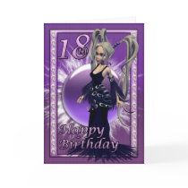 18th Birthday Gothic Doll, Happy Birthday 18 cards by moonlake 18th Birthday Gothic Doll, Happy Birthday 18 cards