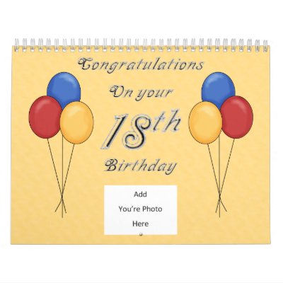 18th Birthday Memories & Guest Book Calendars by Sketchart26