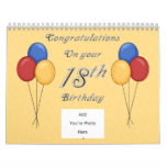 18th Birthday Memories & Guest Book Calendars