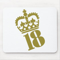 18th Birthday - Number – Eighteen Mouse Mat