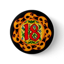 18th Birthday Party Button