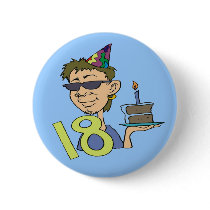 18th Birthday Party Button