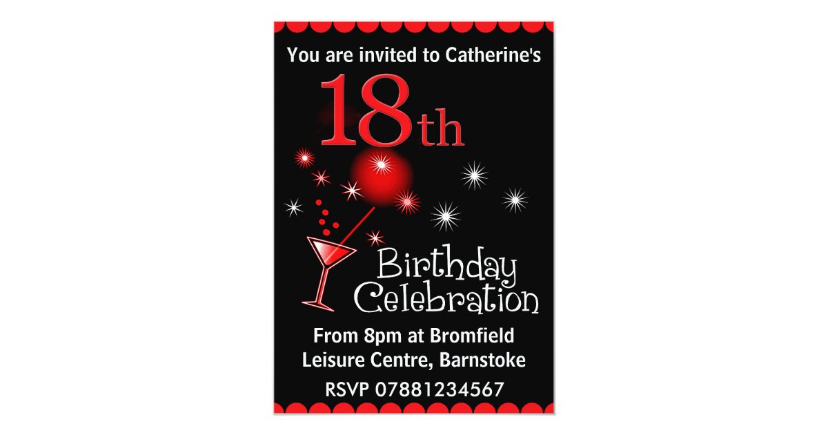 18th Birthday Party Invitation | Zazzle