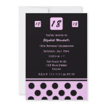 18th Birthday Party Invitation - Modern 18 in Pink