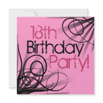 18th Birthday Party Invitations
