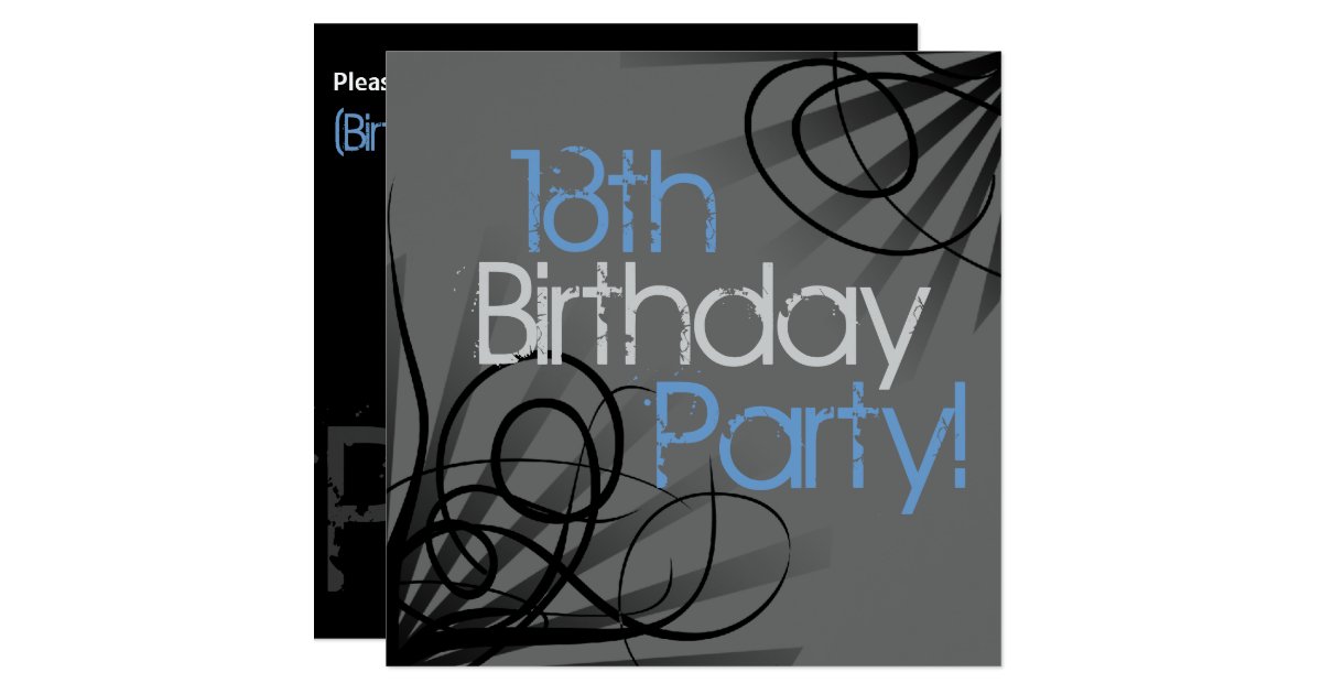 18th Birthday Party Invitations | Zazzle