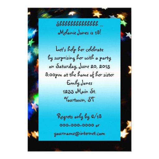 18th Birthday Party Surprise Custom Invitation