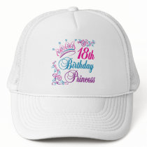 18th Birthday Princess Trucker Hat