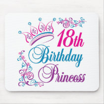 18th Birthday Princess Mouse Pad