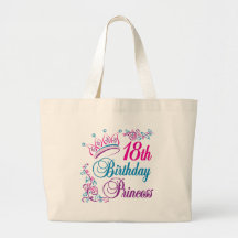 18th Birthday Princess Tote Bag