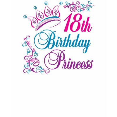 18th Birthday Princess T Shirt