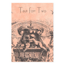 18th Century Cherub Rococo Business Card Template