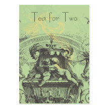 18th Century Cherub Rococo Business Card Template