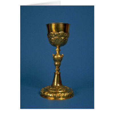 18th century gilded silver chalice, Torun, Poland Greeting Card by inspirelove