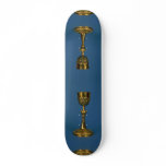 18th century gilded silver chalice, Torun, Poland Skate Deck