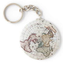 18'th Century Polar Map Key Chains
