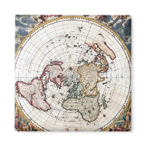 18'th Century Polar Map Fridge Magnet