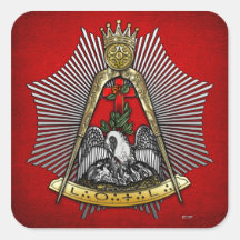 18th Degree: Knight of the Rose Croix Square Stickers