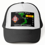 18th Engineer Brigade Vietnam Veteran Ball Caps Mesh Hats