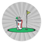 18th hole golf graphic stickers