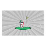 18th hole golf graphic rectangular sticker