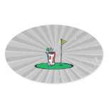 18th hole golf graphic stickers