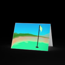 18th Hole Greeting Card