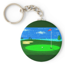 18th Hole Key Chain