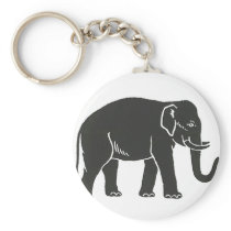 18th-(Indian)-Division Elephant Keychain