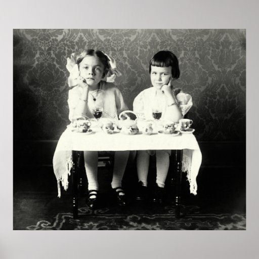 1900 Girlfriends Tea Party Posters