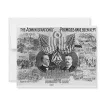 1900 Mckinley -Teddy Roosevelt Personalized Invitation