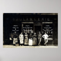 1900 Parisian Bakery Print