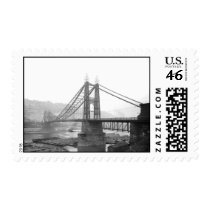 1900 Pointe Bridge Pittsburgh Pa. Postage Stamp