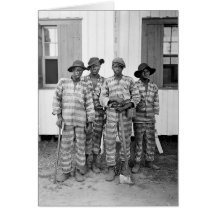 1900 Southern Chain Gang Greeting Card