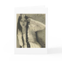 1900's actress on a greeting card