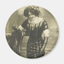 1900's fancy woman magnet