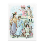1900s Fashion Hats Post Card