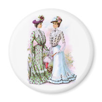 1901 Vintage Dresses magnets by beverlytazangel 1901 Vintage Dresses magnets